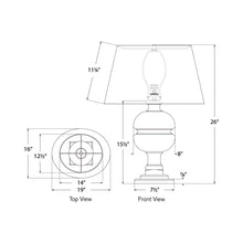 Load image into Gallery viewer, Desmond Table Lamp - line drawing.