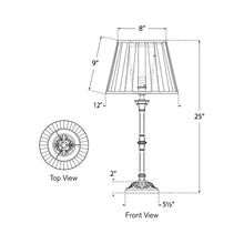 Load image into Gallery viewer, Doris Table Lamp - line drawing.