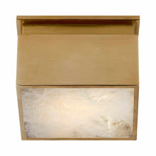 Load image into Gallery viewer, Ellis LED Flush Mount Ceiling Light in Natural Brass.