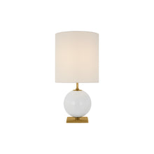 Load image into Gallery viewer, Elsie Table Lamp in Cream/Cream Linen(Medium).