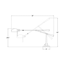Load image into Gallery viewer, Equilibrium Table Lamp - line drawing.