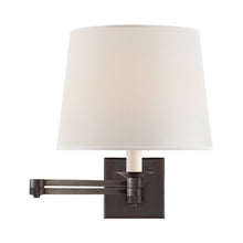 Load image into Gallery viewer, Evans Swing Arm Wall Light in Bronze.