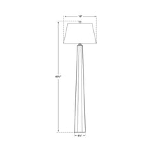 Load image into Gallery viewer, Fluted Spire Floor Lamp - line drawing.