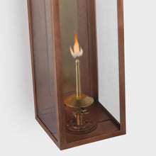 Load image into Gallery viewer, Fresno 3/4 Outdoor Gas Wall Light in Detail.