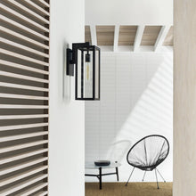 Load image into Gallery viewer, Fresno Framed Outdoor Wall Light in Outside Area.