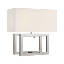Load image into Gallery viewer, Galerie Table Lamp in Polished Nickel.