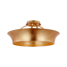 Load image into Gallery viewer, Garland LED Semi Flush Mount Ceiling Light in Gild (20-Inch).