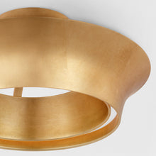 Load image into Gallery viewer, Garland LED Semi Flush Mount Ceiling Light in Detail.