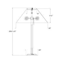 Load image into Gallery viewer, Garner Table Lamp - line drawing.