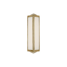 Load image into Gallery viewer, Geneva Bath Wall Light in Natural Brass (Small).