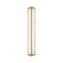 Load image into Gallery viewer, Geneva Bath Wall Light in Natural Brass (Large).