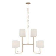 Load image into Gallery viewer, Go Lightly Chandelier in China White/Linen(Extra Large).