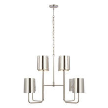 Load image into Gallery viewer, Go Lightly Chandelier in Polished Nickel/Polished Nickel(Extra Large).