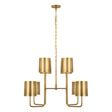 Load image into Gallery viewer, Go Lightly Chandelier in Soft Brass/Soft Brass(Extra Large).