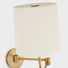 Load image into Gallery viewer, Go Lightly Swing Arm Wall Light in Detail.