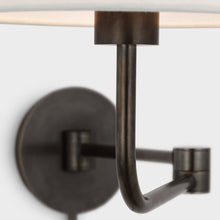 Load image into Gallery viewer, Go Lightly Swing Arm Wall Light in Detail.