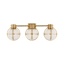 Load image into Gallery viewer, Gracie Bath Wall Light in Antique-Burnished Brass (3-Light).