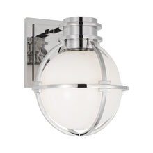 Load image into Gallery viewer, Gracie Wall Light in Polished Nickel.