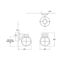 Load image into Gallery viewer, Gracie Wall Light - line drawing.