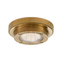 Load image into Gallery viewer, Grant LED Flush Mount Ceiling Light in Natural Brass (4.5-Inch).