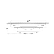 Load image into Gallery viewer, Grant LED Flush Mount Ceiling Light - line drawing.
