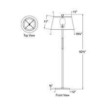 Load image into Gallery viewer, Griffin Floor Lamp - line drawing.
