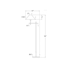 Load image into Gallery viewer, Hackney Bridge Arm Floor Lamp - line drawing.