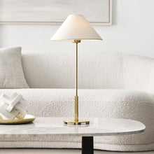 Load image into Gallery viewer, Hackney LED Table Lamp in living room.