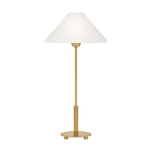 Load image into Gallery viewer, Hackney Table Lamp in Hand-Rubbed Antique Brass (31.75-Inch).