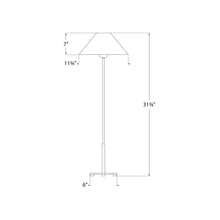 Load image into Gallery viewer, Hackney Table Lamp - line drawing.