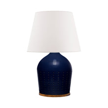 Load image into Gallery viewer, Halifax Table Lamp in Blue Ceramic (Large).