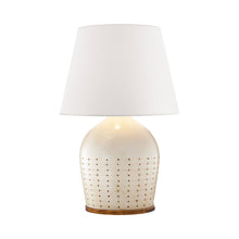 Load image into Gallery viewer, Halifax Table Lamp in Coconut Porcelain (Large).