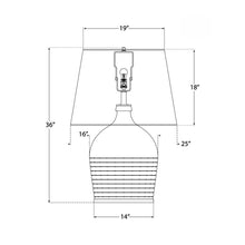 Load image into Gallery viewer, Halifax Table Lamp - line drawing.