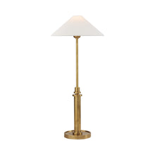 Load image into Gallery viewer, Hargett Table Lamp in Hand-Rubbed Antique Brass.