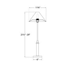 Load image into Gallery viewer, Hargett Table Lamp - line drawing.
