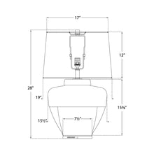 Load image into Gallery viewer, Isla Table Lamp - line drawing.