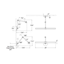 Load image into Gallery viewer, Issa LED Wall Light - line drawing.