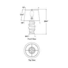 Load image into Gallery viewer, Karissa Table Lamp - line drawing.