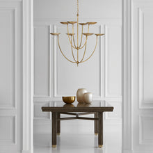 Load image into Gallery viewer, Keira LED Chandelier in living room.