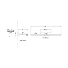 Load image into Gallery viewer, Langley LED Picture Light - line drawing.