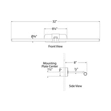 Load image into Gallery viewer, Langley LED Picture Light - line drawing.