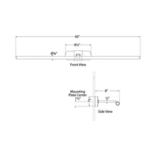 Load image into Gallery viewer, Langley LED Picture Light - line drawing.