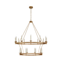 Load image into Gallery viewer, Launceton Grand Chandelier in Antique-Burnished Brass (55-Inch).