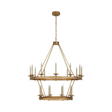 Load image into Gallery viewer, Launceton Grand Chandelier in Antique-Burnished Brass (47.5-Inch).