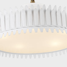 Load image into Gallery viewer, Leslie LED Semi Flush Mount Ceiling Light in Detail.