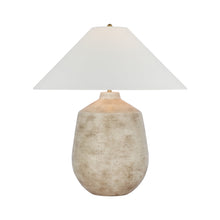 Load image into Gallery viewer, Lillis Table Lamp in Waxed Bisque Ceramic.