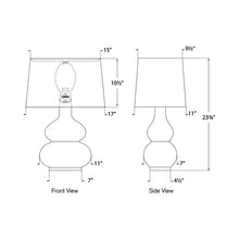 Load image into Gallery viewer, Lismore Table Lamp - line drawing.