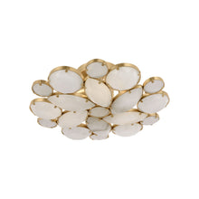 Load image into Gallery viewer, Lloyd Flush Mount Ceiling Light in Soft Brass/Alabaster.