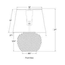 Load image into Gallery viewer, Lohan Table Lamp - line drawing.