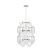 Load image into Gallery viewer, Loire Barrel Chandelier in Polished Nickel.